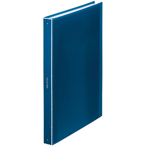 ｸﾘｱｰﾌｧｲﾙ ﾋｸﾀｽ(透明) A4ﾀﾃ 60ﾎﾟｹｯﾄ 背幅24mm 青 1ｾｯﾄ(5冊)画像