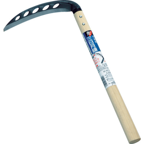 (鋼付)穴あき三日月鎌(丸型)180mm 1丁画像