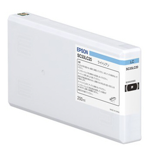 ｲﾝｸｶｰﾄﾘｯｼﾞ ﾗｲﾄｼｱﾝ 200mL SC33LC20 1個画像