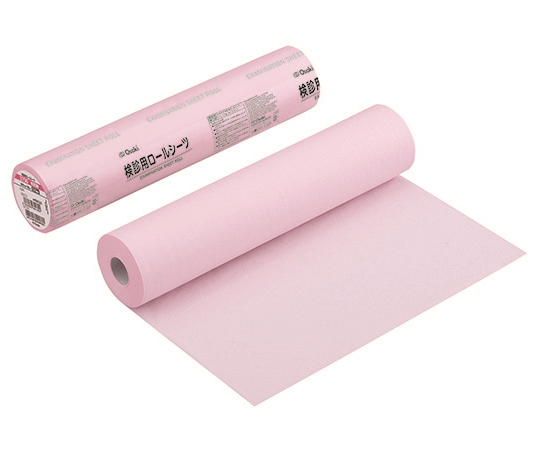 オオサキ検診用ロールシーツ 3730 ピンク 120回分