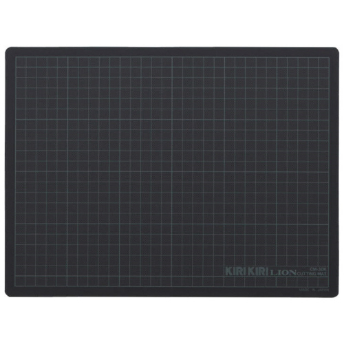 ｶｯﾃｨﾝｸﾞﾏｯﾄ KIRIKIRI 再生PVC製 320×240×1.2mm ｸﾞﾚｰ 1枚画像