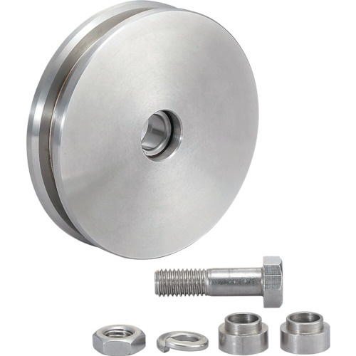 SUS製重量用戸車枠無V型 200024746 1個画像