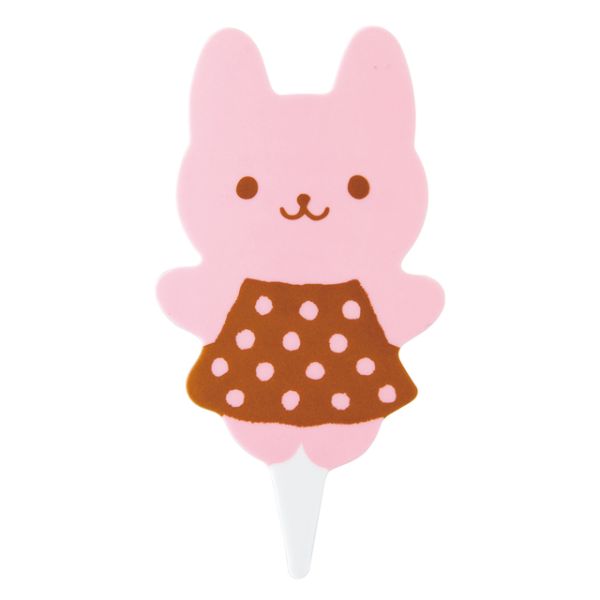 スウィーツ用品 ウサコケーキピック-1(100枚) ヘッズ画像