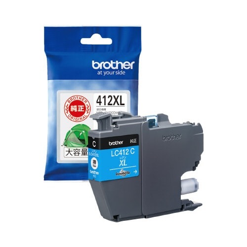 純正インク　ＬＣ４１２ＸＬＣ　シアン画像