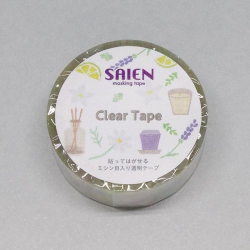ラッピング用品 マスキングテープ SAIEN アロマタイム 15mm×3m カミイソ産商 [ケース販売]