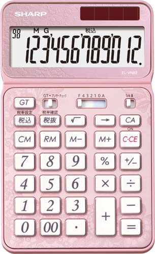 電卓　プレミアムシリーズ　ピンク×3画像