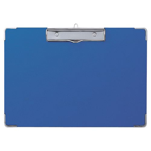 ｶﾗｰ用箋挟 A4ﾖｺ ﾌﾞﾙｰ 1枚画像