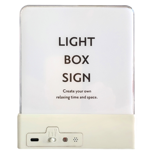 ウォールライト LIGHT BOX SIGN ホワイト画像