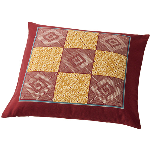 座布団ｶﾊﾞｰ 香織市松 銘仙判 ｴﾝｼﾞ 1組(5枚)