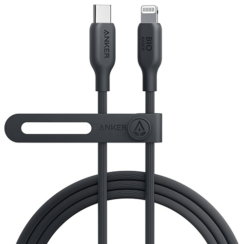 ANKER　541　エコフレンドリー　USB-C&ライトニングケーブル　1.8m　ブラック　1本画像