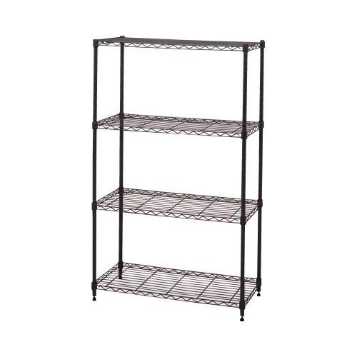 カラーメタルラック　幅７５０×高１２３０　ブラウン画像