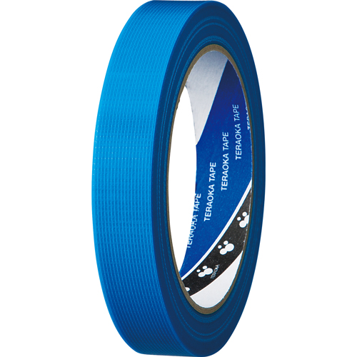 貼ってはがせるP-ｶｯﾄﾃｰﾌﾟ 細幅 No.4142 18mm×25m 厚み約0.15mm 青 1巻