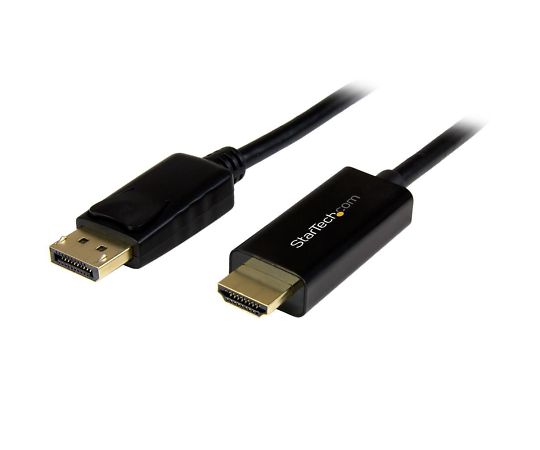 DisplayPort　-　HDMI　変換アダプタケーブル/1m/DP　1.2　-　HDMI　ビデオ変換/4K30Hz/ディスプレイポート　-　HDMI　変換コード/DP　-　HDMI　パッシブケーブル/ラッチつきDPコネクタ