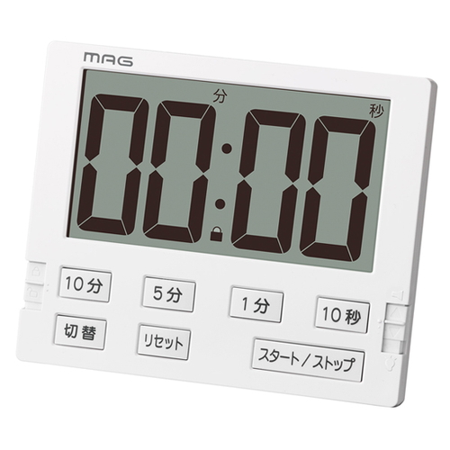 タイマー　勉強　消音　アラーム　大画面　マグネット　　ベンガ君BIG画像