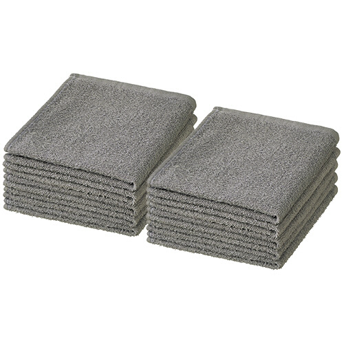 おしぼりﾀｵﾙ ｸﾞﾚｰ 1ﾊﾟｯｸ(10枚)画像