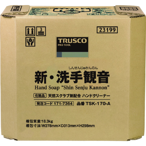 ＴＲＵＳＣＯ　ハンドソープ　新・洗手観音　１７．０ｋｇ　バックインボックス画像