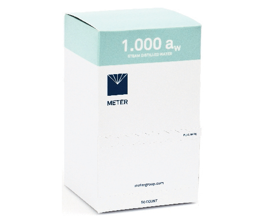 水分活性標準液 1.000aw（蒸留水）10本入 成績証明書付属画像
