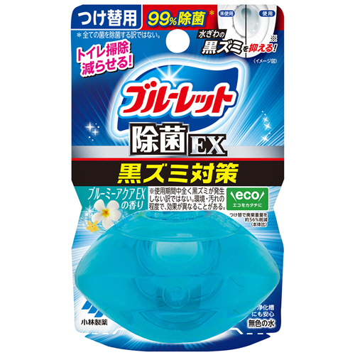 液体ﾌﾞﾙｰﾚｯﾄおくだけ 除菌EX ﾌﾞﾙｰﾐｰｱｸｱEXの香り つけ替用 67ml 1個画像