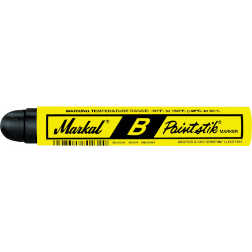 Markal　工業用マーカー　ペイントスティック　B　黒　1本画像
