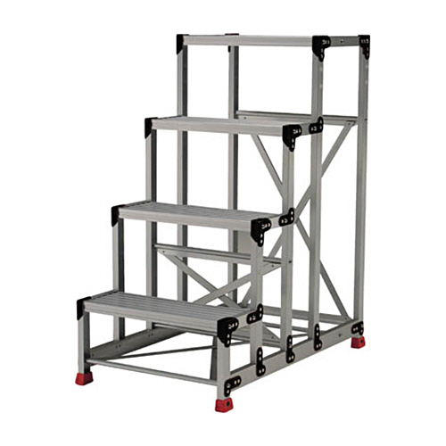 ｱﾙﾐ合金製作業台(高強度ﾀｲﾌﾟ) 1.2m 4段 1台画像