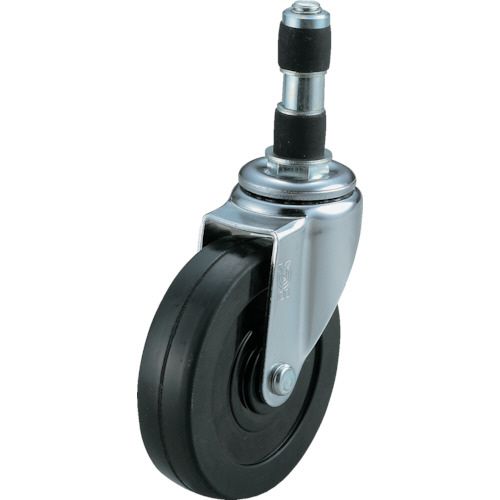 ｺﾞﾑﾊﾟｲﾌﾟ16径差込みｷｬｽﾀｰ自在車 40径ｺﾞﾑ車輪 1個画像