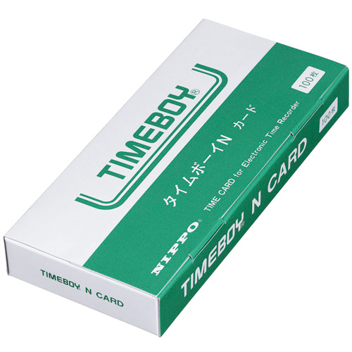 ﾆｯﾎﾟｰ用ﾀｲﾑｶｰﾄﾞ ﾀｲﾑﾎﾞｰｲNｶｰﾄﾞ 1ｾｯﾄ(300枚:100枚×3ﾊﾟｯｸ)画像