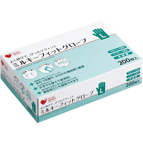 ＰＨ　ミルキーフィットグローブ　Ｌ　２００枚入画像