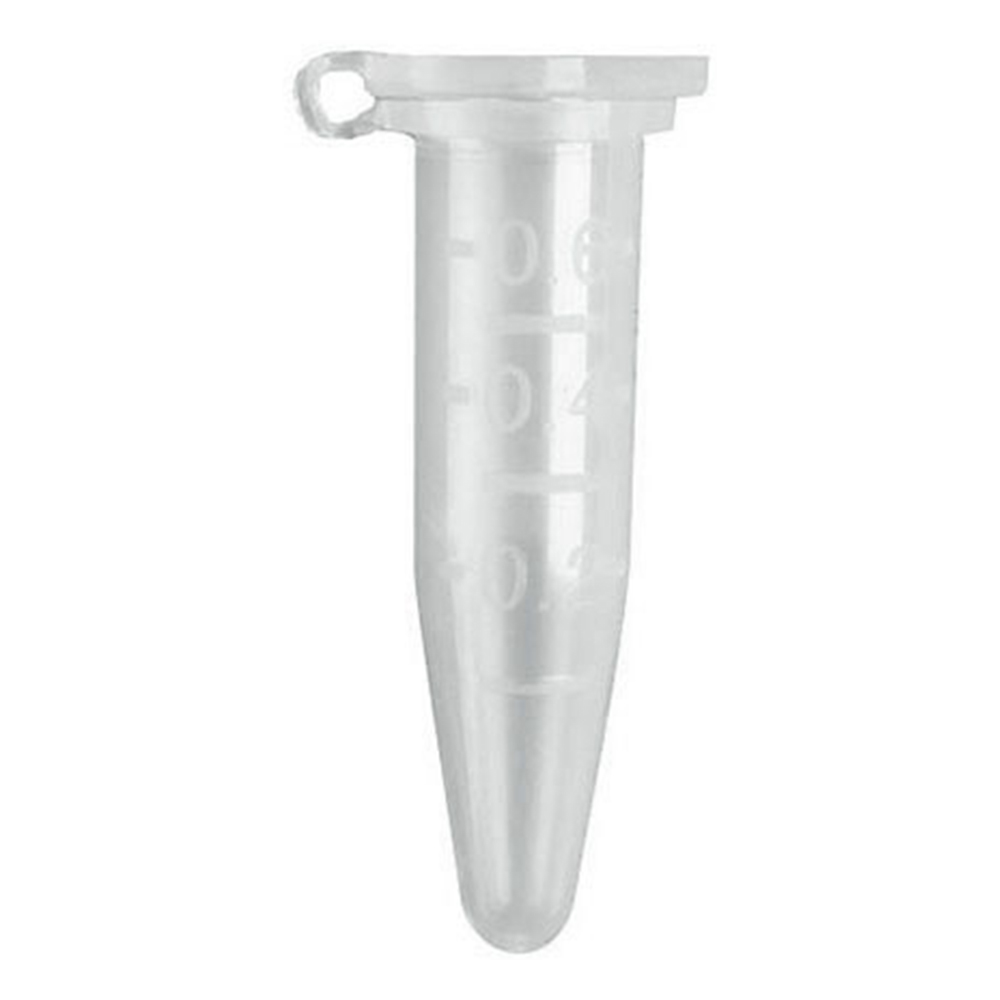 QSP マイクロチューブ 0.6mL 目盛付 クリアー 30.4mm バルク(1000本入) クリアー画像