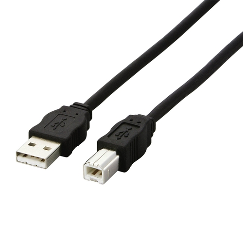 環境対応USB2.0ｹｰﾌﾞﾙ (A)ｵｽ-(B)ｵｽ ﾌﾞﾗｯｸ 3.0m RoHS指令準拠(10物質) 1本画像