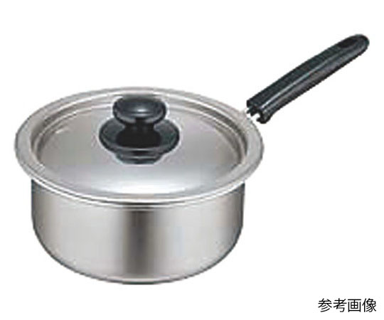 18-0モリブデン実用鍋 片手 18cm