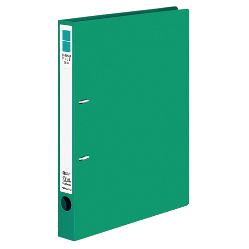 Dﾘﾝｸﾞﾌｧｲﾙ(ER) A4ﾀﾃ 2穴 200枚 20mmとじ 背幅34mm 緑 1ｾｯﾄ(10冊)画像