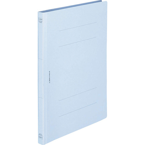 ﾌﾗｯﾄﾌｧｲﾙ(環境) 樹脂押え具 A4ﾀﾃ 150枚収容 背幅18mm ﾗｲﾄﾌﾞﾙｰ 1ｾｯﾄ(10冊)画像