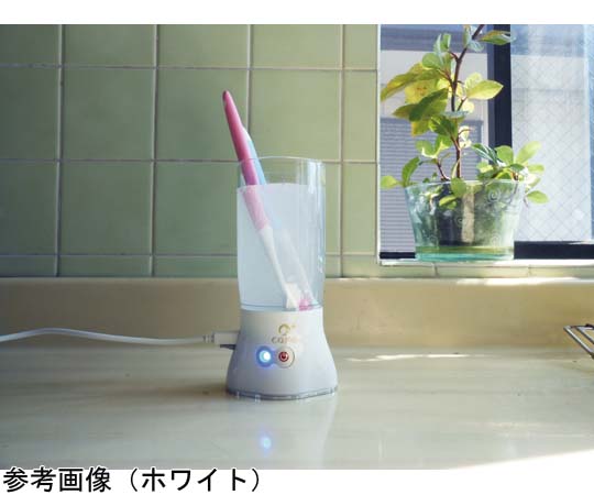 オゾ・ケア-J300 ホワイト パッケージが正面から見える状態で、鮮やかなデザインが際立つ。
