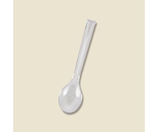 プラスチックスプーン　12.3cm　バラ　透明　100本画像