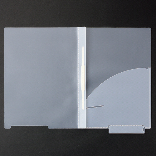 ｶﾙﾃﾎﾙﾀﾞｰ ﾌｧｽﾅｰ付 下見出しﾀｲﾌﾟ A4ﾖｺ 1ﾊﾟｯｸ(50枚)画像