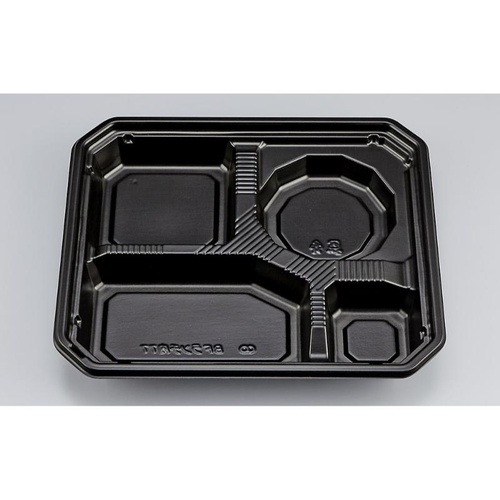 シーピー化成 弁当容器 BFランチ内77 黒 本体画像