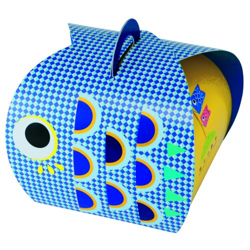 ギフト箱 バルーンBOX 端午の節句 青 ヤマニパッケージ [ケース販売] 青いバルーンと装飾されたギフト箱が正面から見える状態
