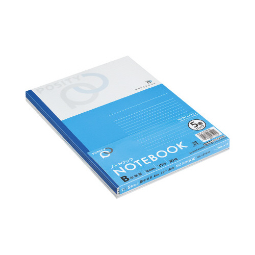 パックノートポジティＢ罫３０枚５冊パック画像