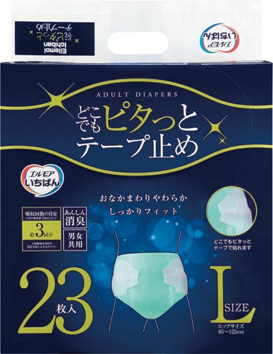 エルモアいちばんどこでもピタッとテープ止めＬ×４画像