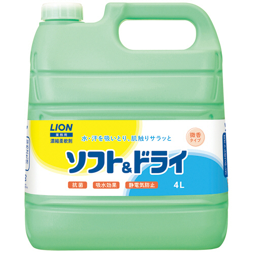 ｿﾌﾄ&ﾄﾞﾗｲ 業務用 4L 1本画像