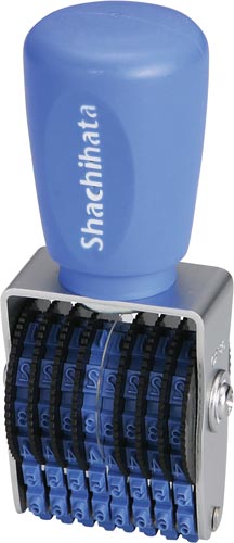 エルゴグリップ　回転ゴム印　欧文８連６号　ゴシック画像