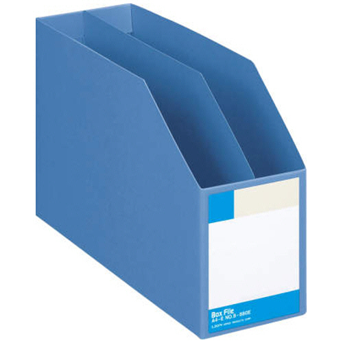 ﾎﾞｯｸｽﾌｧｲﾙ 板紙製 A4ﾖｺ 背幅105mm 青 1冊画像