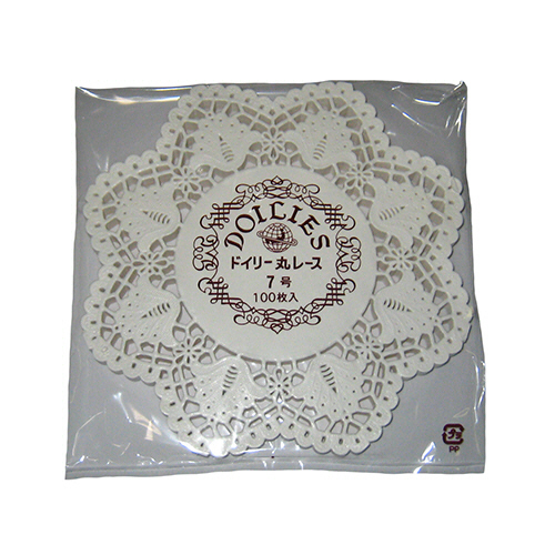 ﾄﾞｲﾘｰ ﾚｰｽﾍﾟｰﾊﾟｰ 丸型 7号 1ﾊﾟｯｸ(500枚)画像