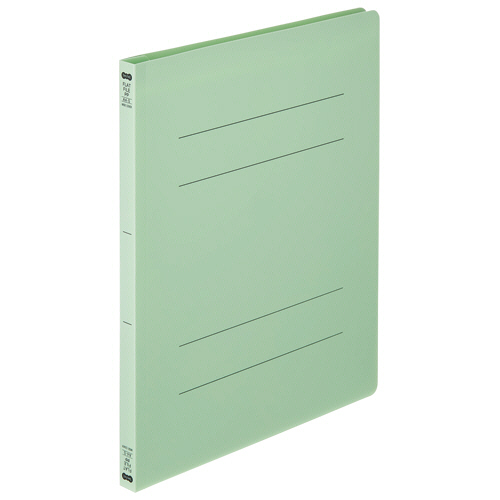 ﾌﾗｯﾄﾌｧｲﾙ(再生PP) A4ﾀﾃ ｾﾐﾜｲﾄﾞ 150枚収容 背幅18mm ｸﾞﾘｰﾝ 1ﾊﾟｯｸ(5冊)画像