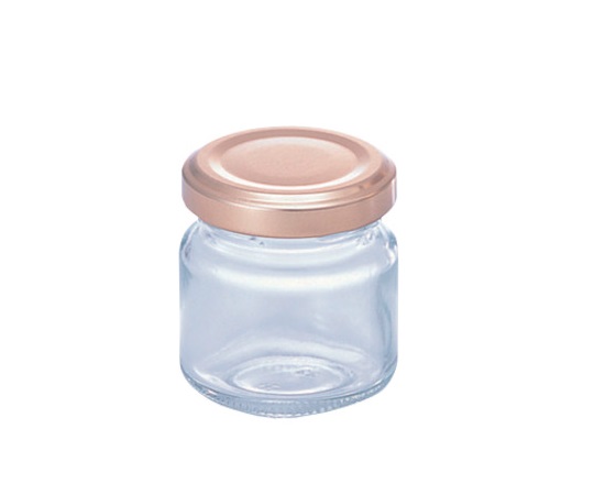 ジャム瓶　短型　90mL　キャップ付き　84本入