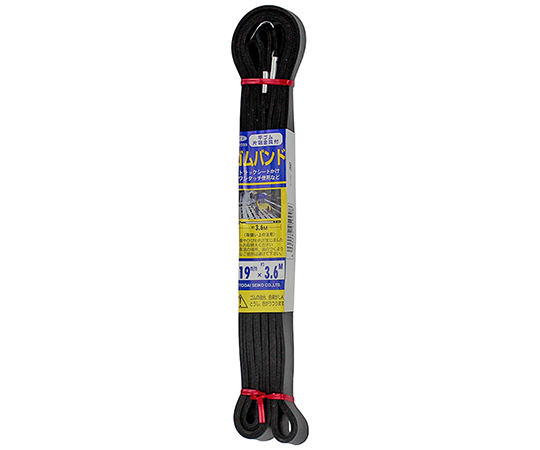 平ゴム片端金具付き　ゴムバンド　19mm×3600mm画像