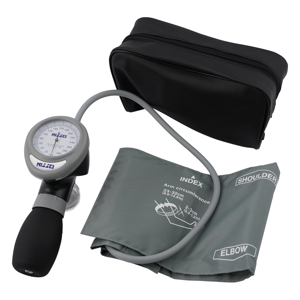 アネロイド血圧計［ワンハンド式］　HT-1500　グレー