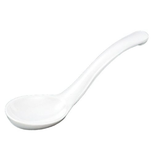 メラミン食器 M10-952 レンゲ 白 マイン [バラ販売]