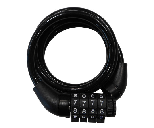 ダイヤルコイルロック　90cm　ブラック