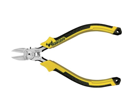 ニッパー 125mm 成型グリップ バネ付き画像